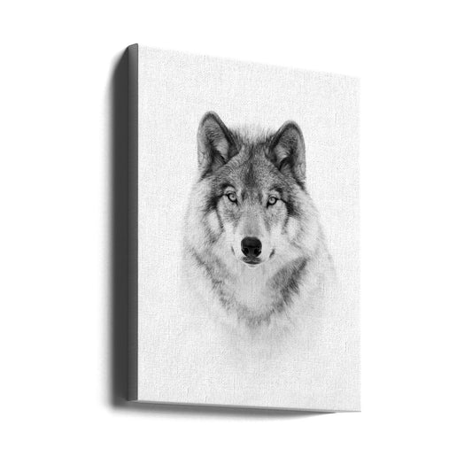Porträt eines Timberwolfs