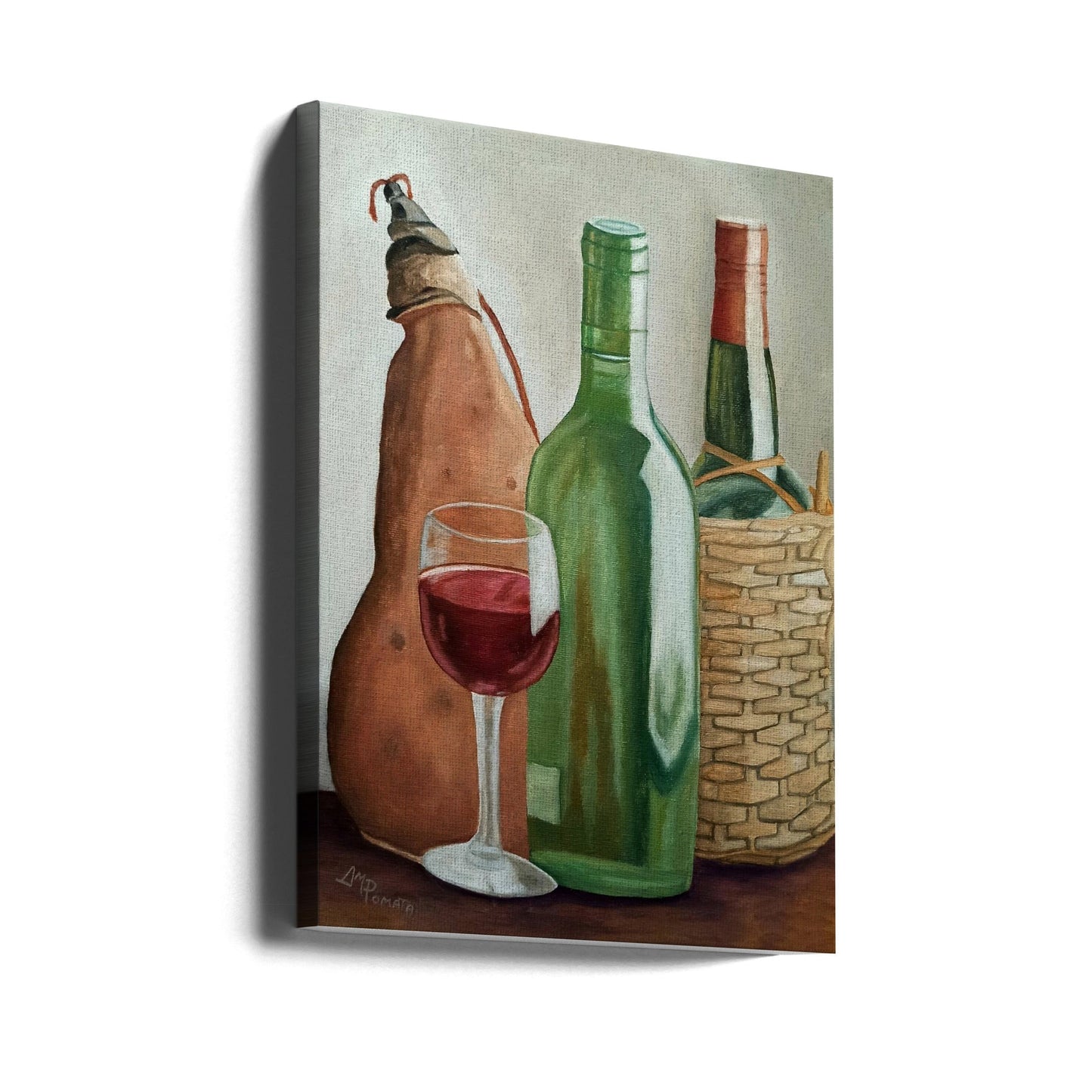 Wandkunst im Weingut