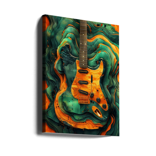 Musik Gitarre 4 Leinwandbild