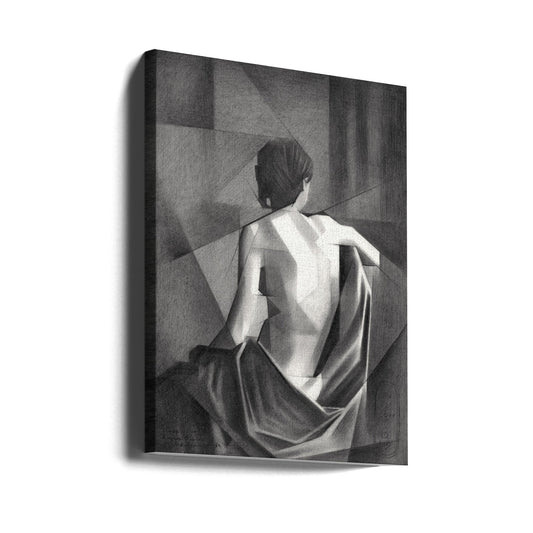 Wall art Study After Eugène Durieu &  #039;s Seated Female Nude - 20-08-21