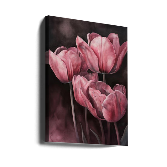 Wandbild Lila Tulpe 3