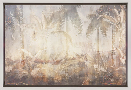 Wandbild Dschungelblätter Kunst Illustration Wanddeko 45