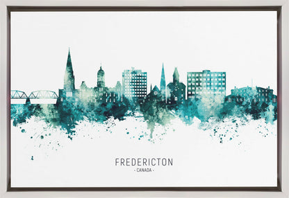 Wandkunst Fredericton Kanada Skyline