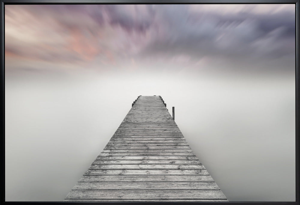 Quay Pier im Nebel