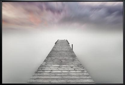 Quay Pier im Nebel