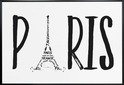 Wall art PARIS Typography