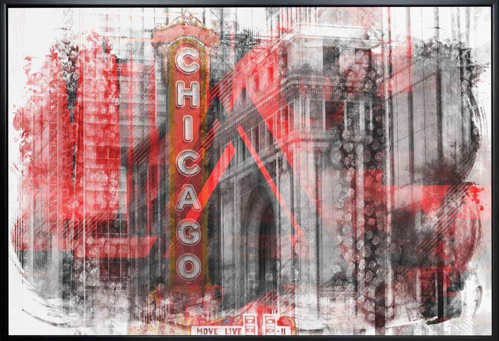 Wandkunst Chicago | Geometrischer Mix Nr. 4