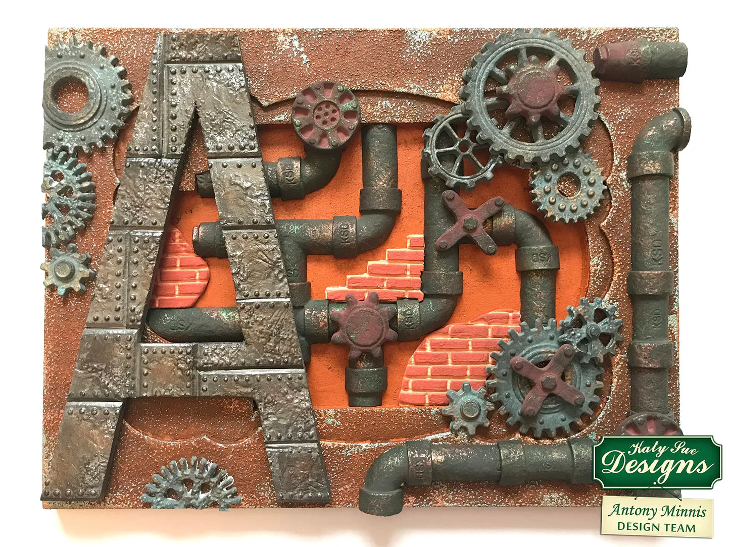 Distressed Cogs Silicone Mould