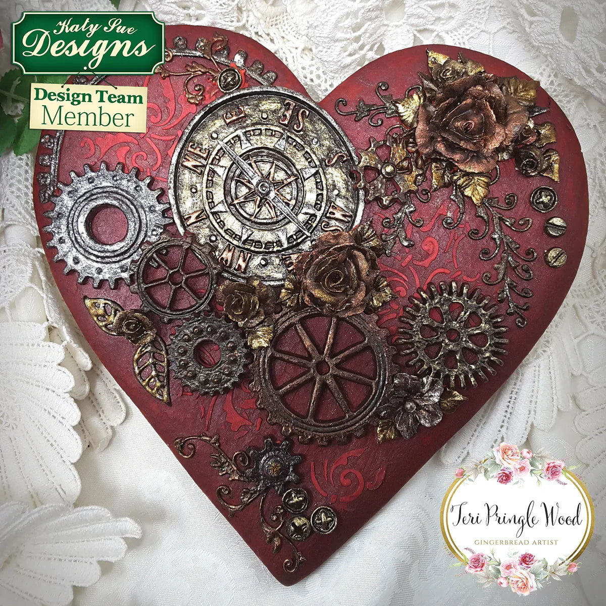Distressed Cogs Silicone Mould