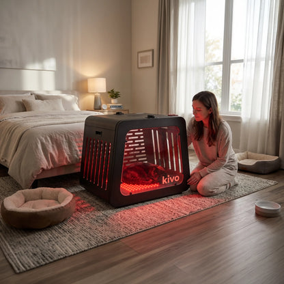 Kivo TheraCrate for Pets - Red Light Therapy Dogs, Cats, Rabbits, and other small pets