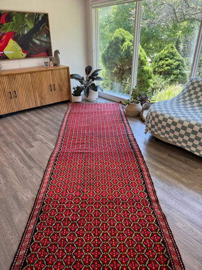 Kaukasischer Karabagh Läufer | 124 x 457 cm