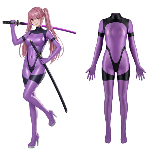 Anime Sci-fi Spandex Swimwear Racing Suit Full Bodysuit Zentai with Crotch Zipper