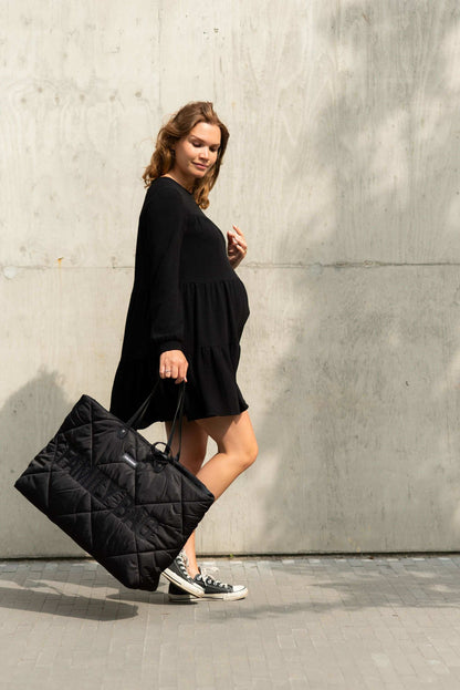 Cloud Comfort Puffer Family Bag - Black