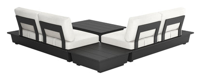 Arbor 2 Seater Modern Outdoor Sofa - Black