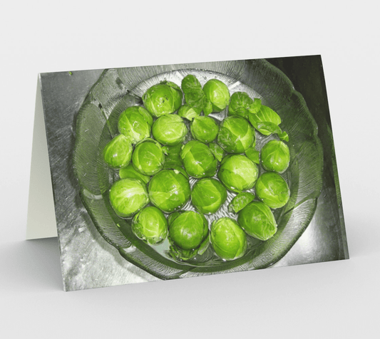 Set of 3 Blank Greeting Cards | 5 x 7 | Brussel Sprouts