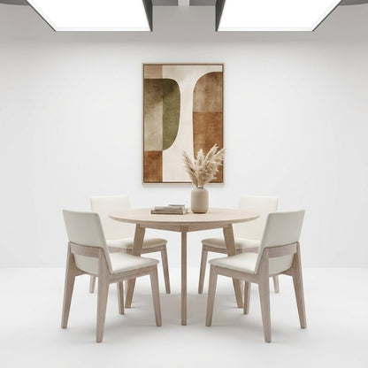 Dalton Dining Chair Cream White (Set of Two)