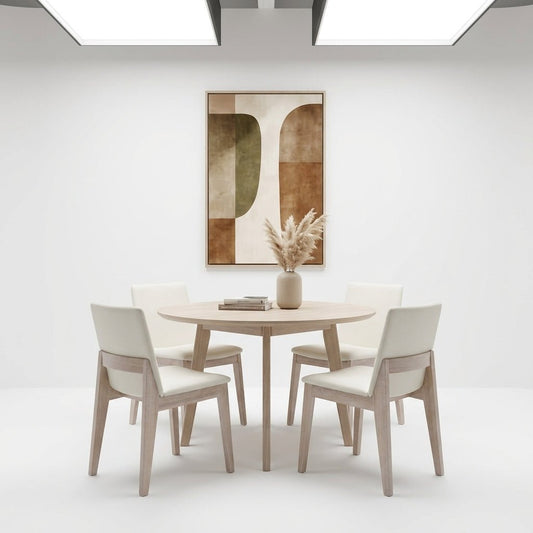 Dalton Dining Chair Cream White (Set of Two)