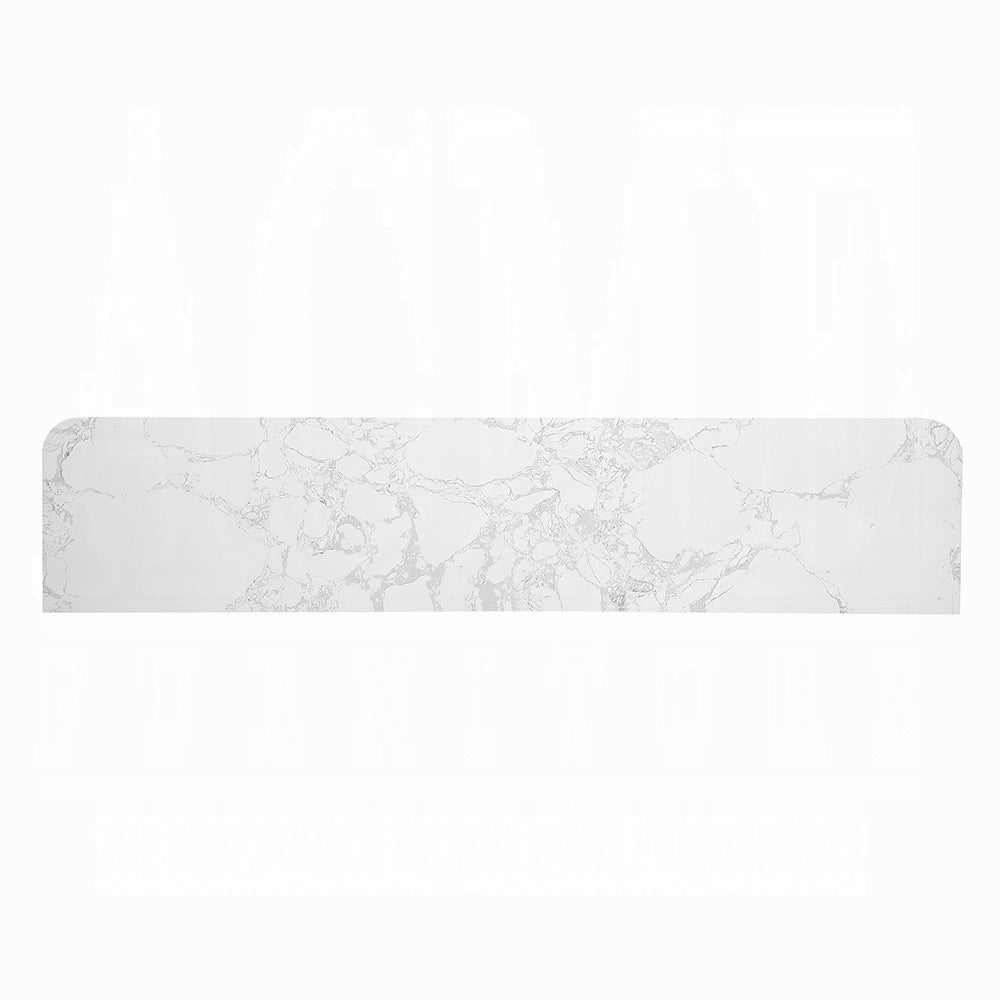 Laffery Faux Marble 70" TV Stand/Fireplace - Espresso