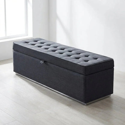 Edmonton Contemporary Graphite Tufted Bett