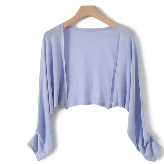 Women's Lightweight Sun Protection Shirt – Sheer Ice Silk Long-Sleeve Cover-Up Coat