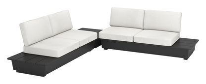 Arbor 2 Seater Modern Outdoor Sofa - Black