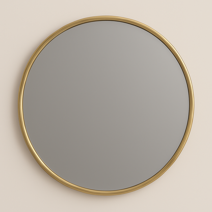 Ondelle Round Bathroom Mirror — Slim Metal Frame, 24″ & 32″