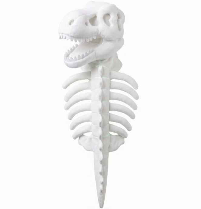 Dark Dinosaur Skeleton Pet Costume Headgear – Funny Halloween Dog & Cat Accessory