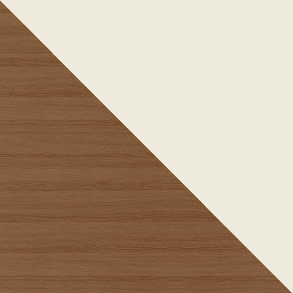 Eureka Modern TV-Lowboard mit 4 Ablagen, 179 cm – Cremeweiß Hochglanz/Ahorncreme