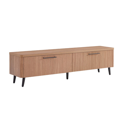 Tempo 69" Fluted TV Stand with 2 Drawers - Multiple Color Options