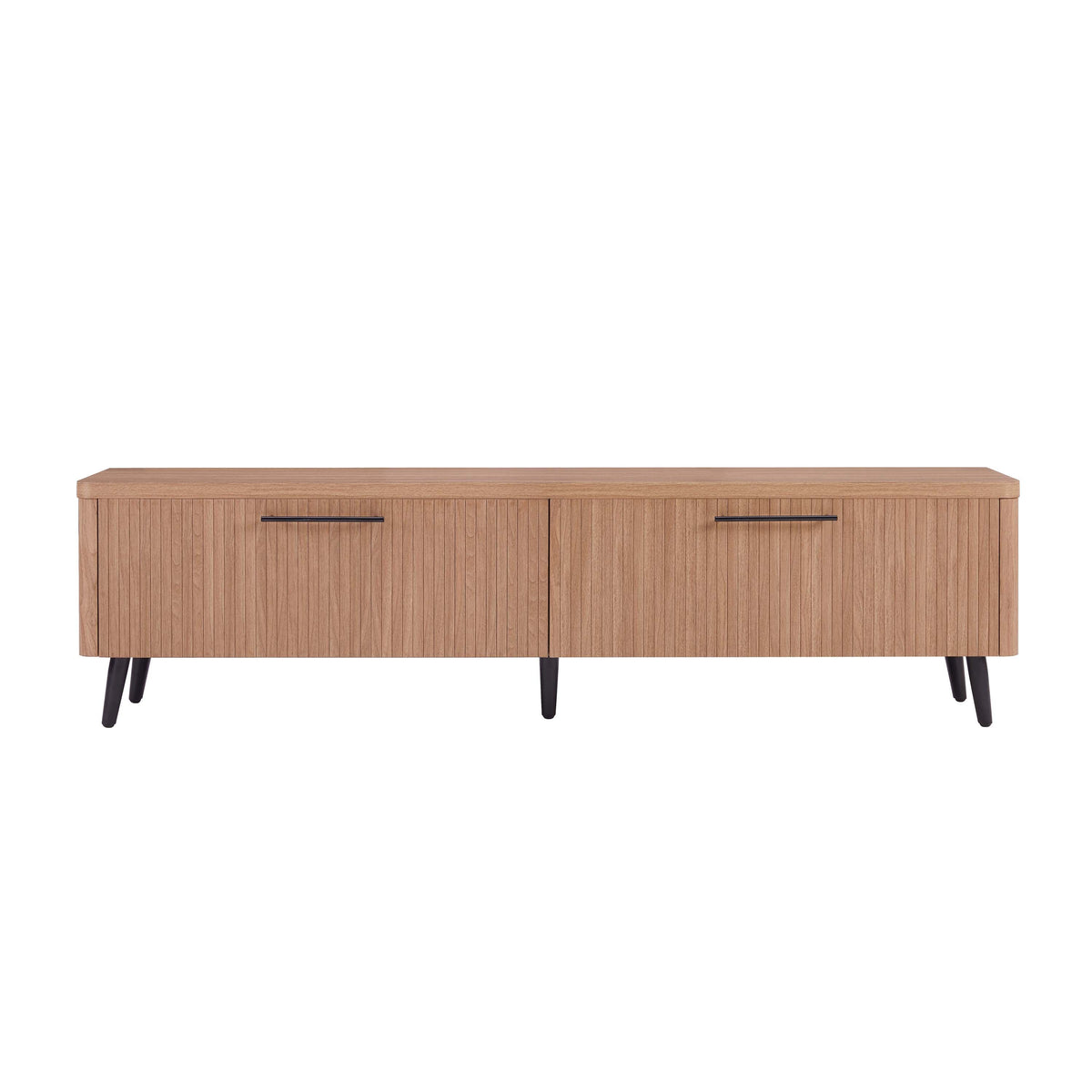 Tempo 69" Fluted TV Stand with 2 Drawers - Multiple Color Options