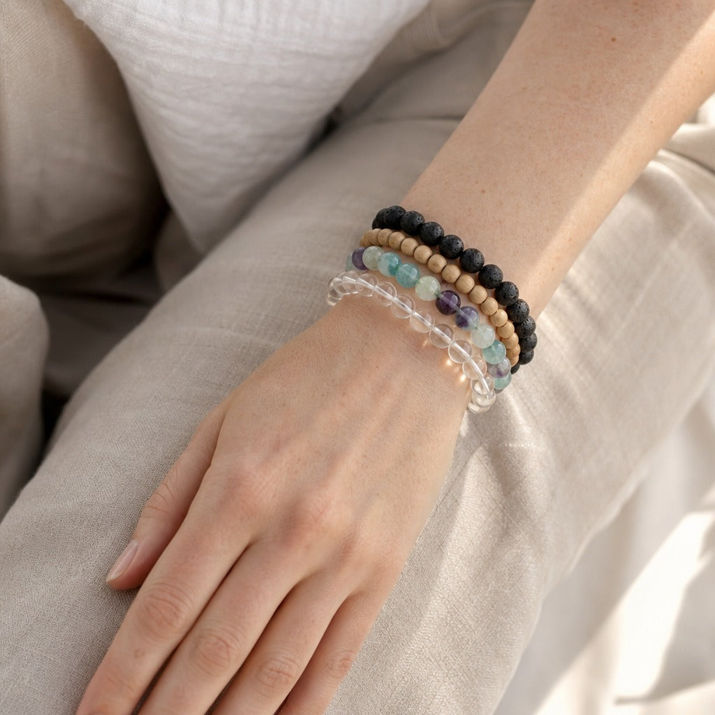 Fluorite Bead Bracelet