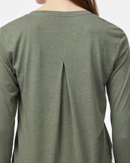 TreeBlend V-Ausschnitt Langarm-T-Shirt