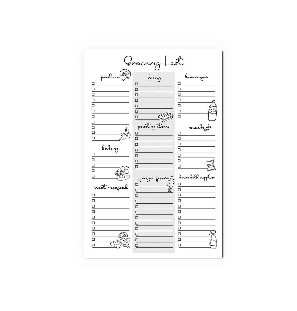 Grocery List - Notepad