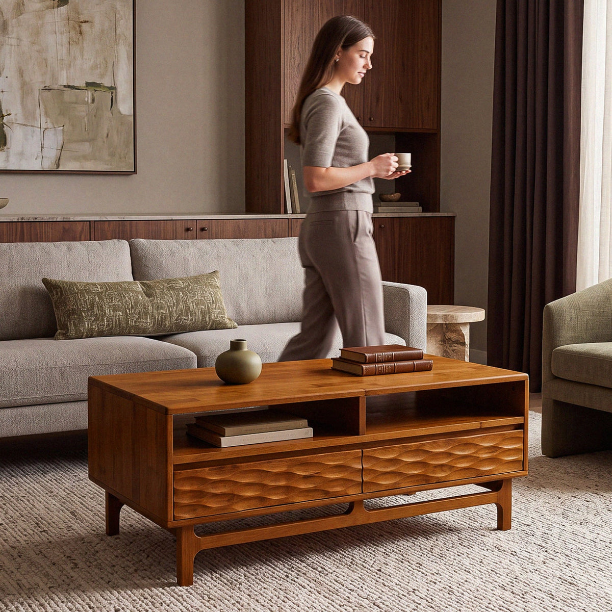 Elara Wooden Coffee Table