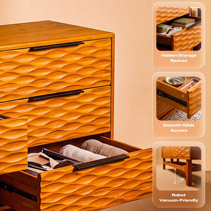 Elara Solid Wood Dresser with 6 Drawers