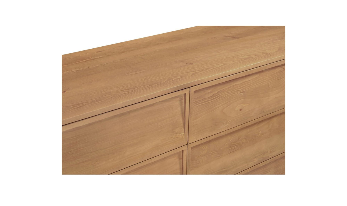 Harlow 6 Drawer Dresser Natural