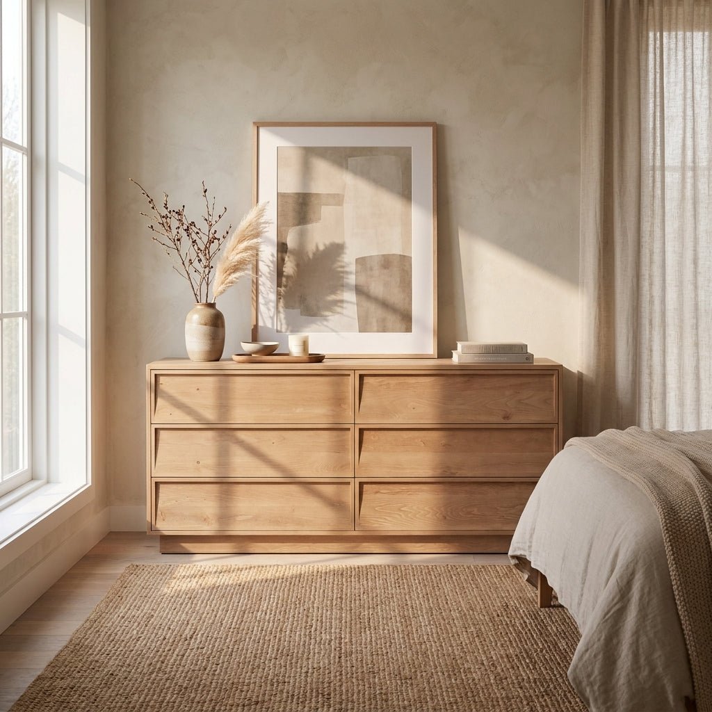 Harlow 6 Drawer Dresser Natural