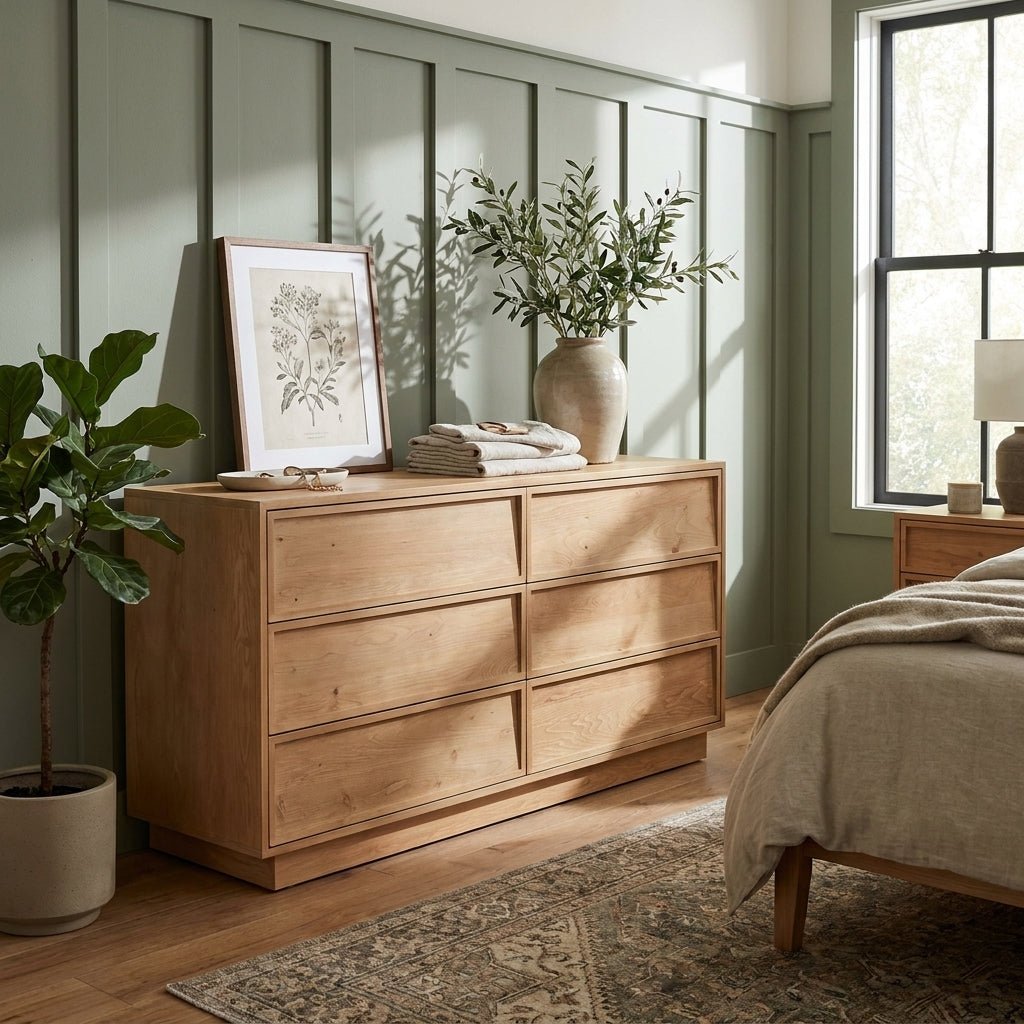 Harlow 6 Drawer Dresser Natural