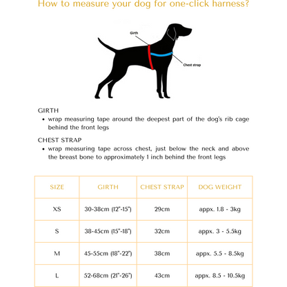 Madras One-Click Dog Harness