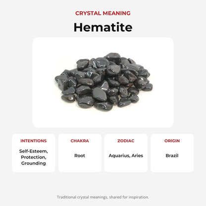 Hematite Tumbled Stones - Mini