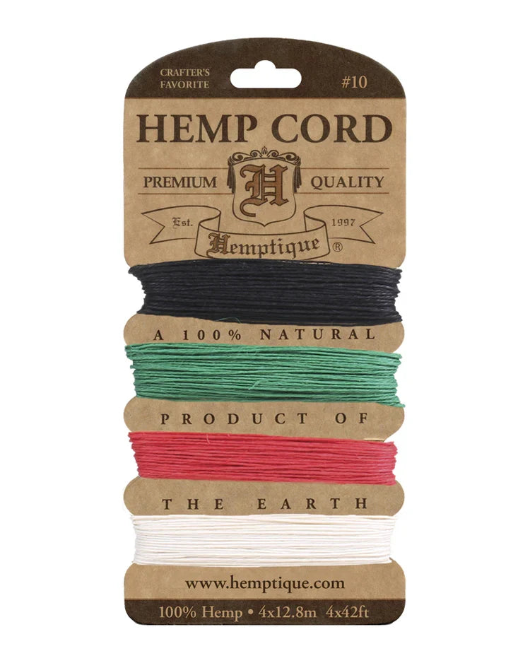 Hemptique #10 Hemp Cord Card Set