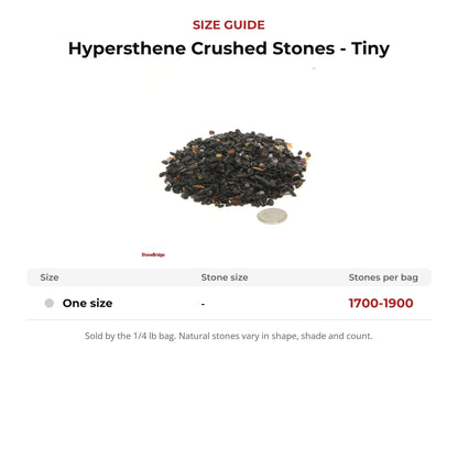 Hypersthene Crushed Stones - Tiny