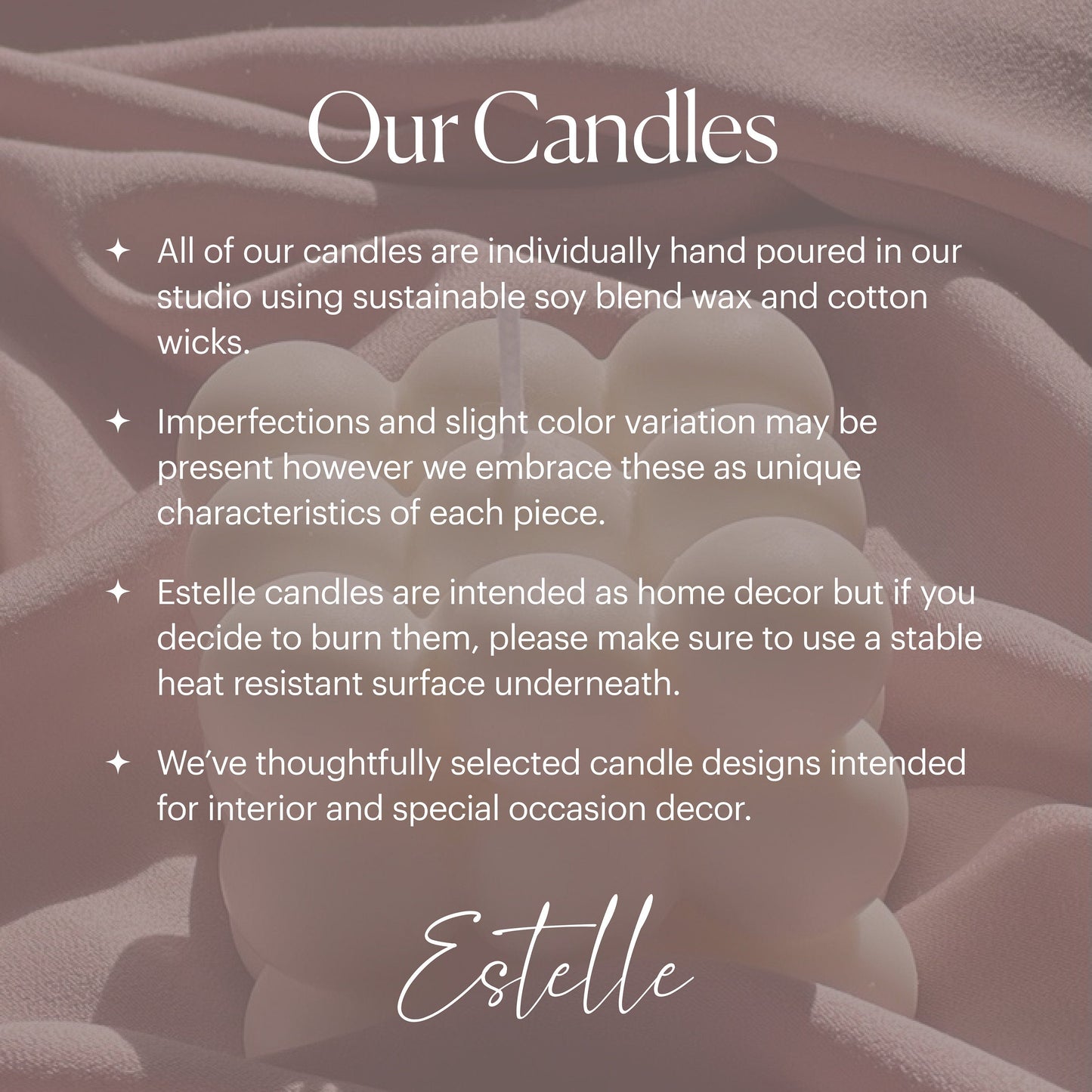 Mini Soy Bubble Candle Set | Unscented Home Decor, Wedding Favors