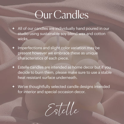 Handmade Starfish Soy Wax Taper Candle: Coastal Decor