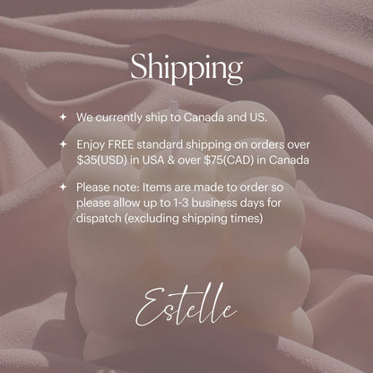Scalloped Soy Wax Ball Candle | Home Decor
