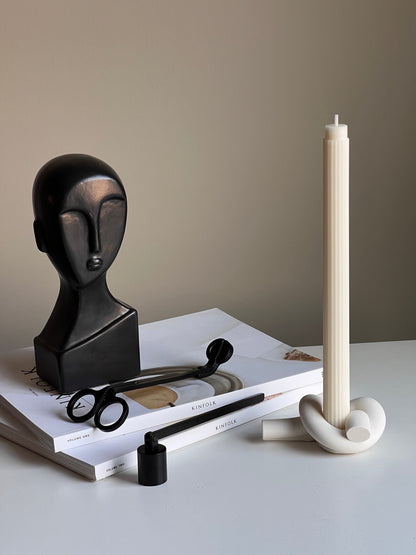 Knoten Kerzenhalter aus Jesmonit: Minimalistische Hochzeitsdeko