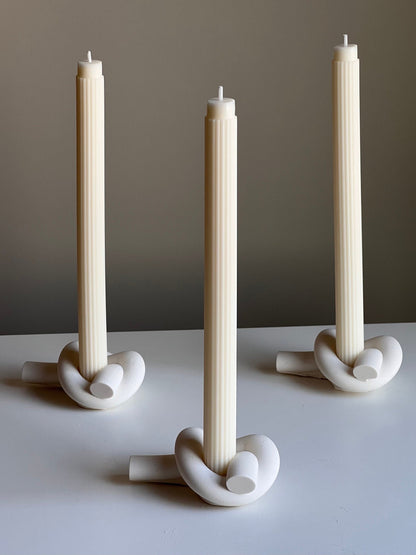 Knoten Kerzenhalter aus Jesmonit: Minimalistische Hochzeitsdeko