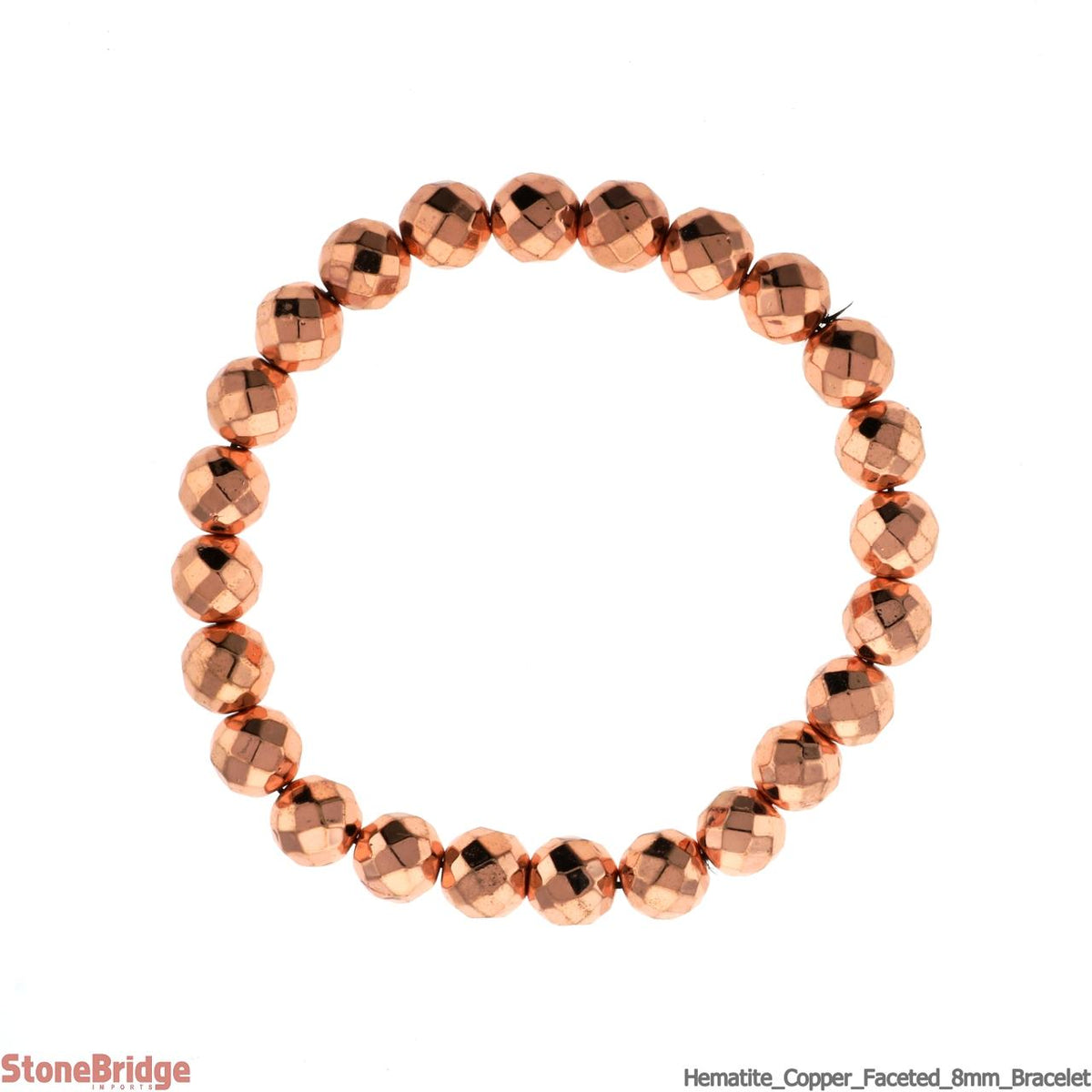 Hematite Electroplated Bead Bracelet (Enhanced)