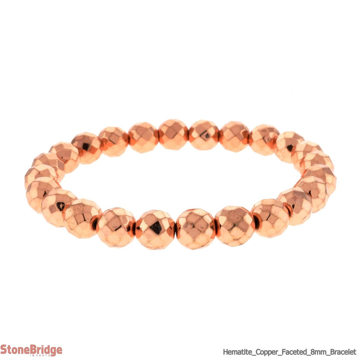 Hematite Electroplated Bead Bracelet (Enhanced)