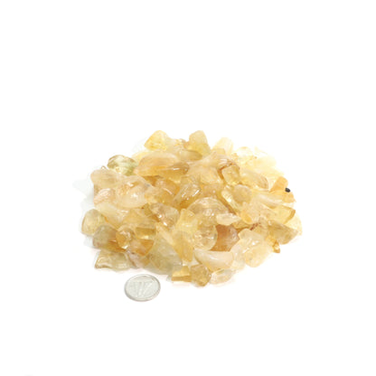 Citrine A Tumbled stones - Free Form - 1/2 lb (Enhanced)